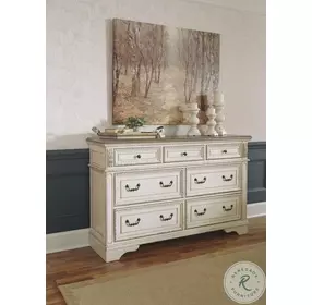 Realyn Chipped White Dresser
