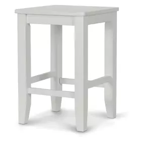 Miramar Stark White Backless Counter Height Stool