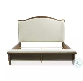 Sturlayne Cream And Brown Upholstered Panel Bedroom Set