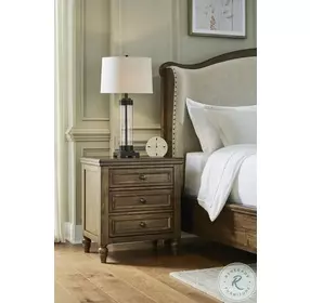 Sturlayne Brown 3 Drawer Nightstand