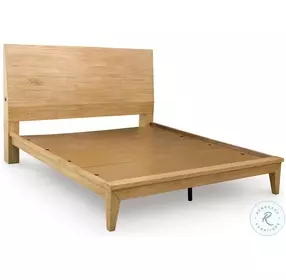 Sherbana Light Brown Panel Bedroom Set