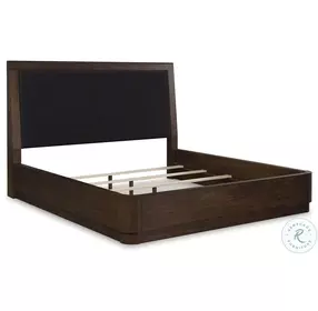 Kendamor Dark Brown Upholstered Panel Bedroom Set