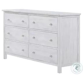 Lakeside Elegant Distressed 6 Drawer Dresser