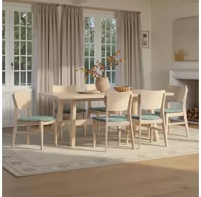 West End Sage Green and Natural Maple Upholstered Ladder Back Side Chair Set of 2