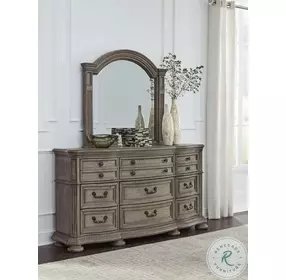 Ardenfield Light Brown Dresser with Mirror