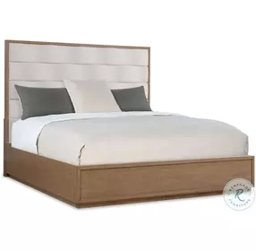 Ode Beige And Light Earth Tone Upholstered Panel Bedroom Set