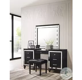 Valentino Black Vanity Table