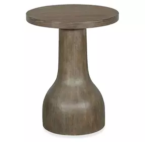 Bosley Lt. Brown Porpoise Round Accent Table