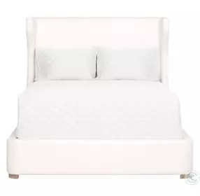 Balboa Natural Gray California King Upholstered Panel Bed