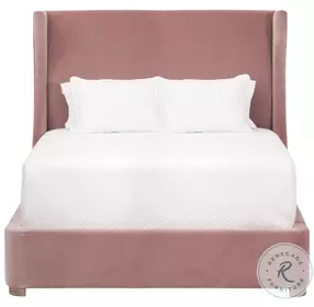 Balboa Petal Velvet Upholstered Queen Platform Bed