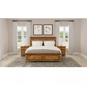 Bandalier Russet Queen Storage Panel Bed