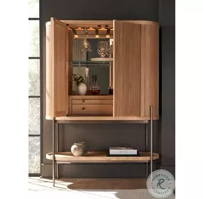 Linnea Natural Oak Bar Cabinet