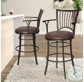Bayview Coach Swivel Bar Stool
