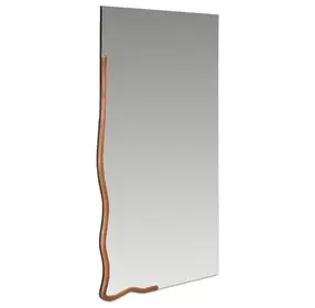 Leni Brown Rectangular Wall Mirror