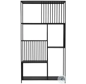 Rama Black Gunmetal Bookcase