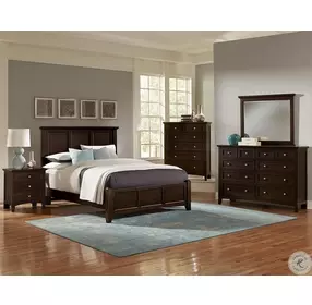 Bonanza Merlot Full Mansion Bed