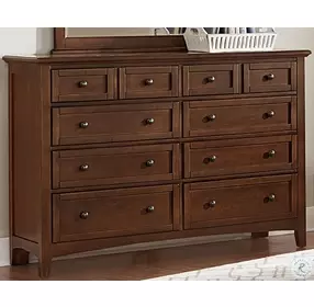 Bonanza Cherry 8 Drawer Triple Dresser