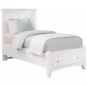 Bonanza White Kids Mansion Storage Panel Bedroom Set