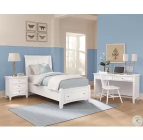 Bonanza White 2 Drawer Laptop/Tablet Desk