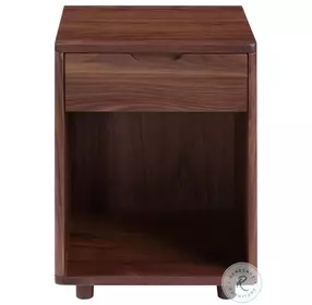 Osamu Natural Walnut Nightstand