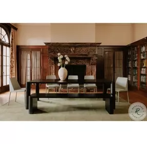 Post Oak Black Small Dining Bench