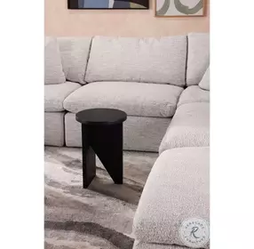 Grace Black With Light Brushing Accent Table