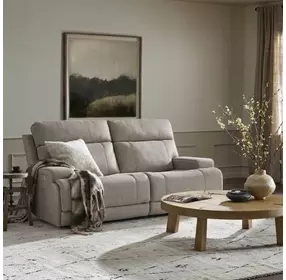 Ashbee Arula Dove 66" Zero Gravity Power Reclining Loveseat with Power Headrest and USB Charging