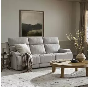 Ashbee Arula Dove 90" Zero Gravity Power Reclining Sofa with Power Headrest and USB Charging
