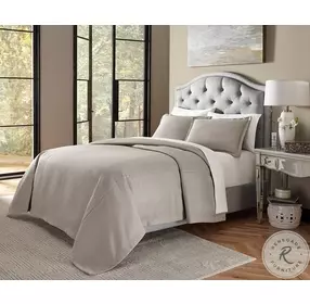 Port Orleans Grey 3 Piece Queen Bed Throw Set