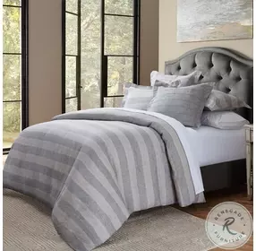 Albany Gray 5 Piece Queen Duvet Set