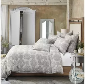 Reagan Gray 8 Piece King Duvet Set
