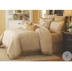 Carlton Ivory 10 Piece King Comforter Set