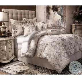 Sycamore Grove Silver 10 Piece King Comforter Set