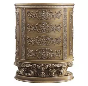 Constantine Brown and Gold 4 Drawer Chest