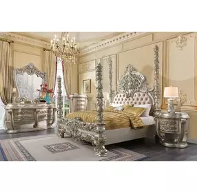 Danae Champagne and Gold Arched Dresser Mirror