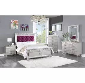 Varian Silver Rectangular Dresser Beveled Mirror