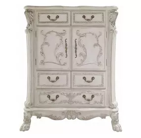 Dresden Bone White 5 Drawer Chest