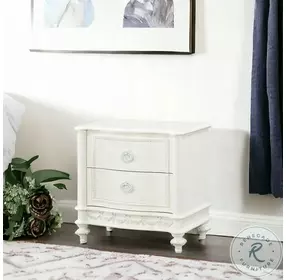 Dorothy Ivory 2 Drawer Nightstand