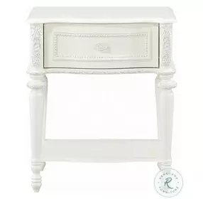 Dorothy Ivory 1 Drawer Nightstand