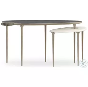 Echo Smoked Bronze Guangxi Marble And Champagne Gold Console Table