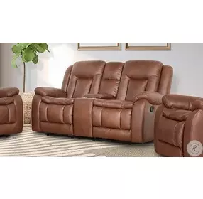 Morello Brown Power Reclining 77" Console Loveseat Power Footrest