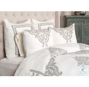 Villa Core Ivory Queen Bedding Set