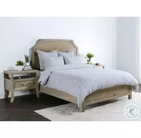 Villa Core Herringbone Storm 3 Piece Queen Bedding Set