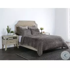 Villa Core Bari Velvet Desert 4 Piece King Bedding Set