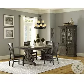 Bellamy Peppercorn Rectangular Extendable Dining Table