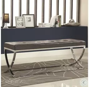 501156 Black Vinyl Bench