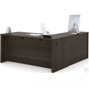 Embassy Dark Chocolate 66" L-Shaped Desk