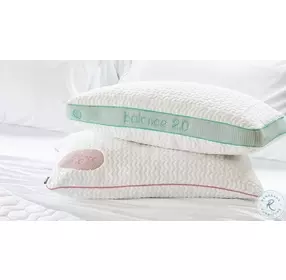 Balance White And Coral Personal Performance Extra Firm Pillow