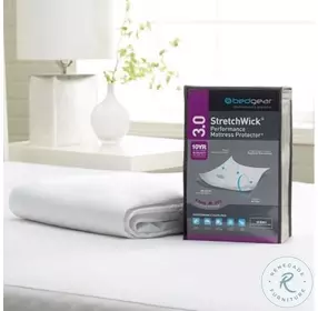 Stretchwick White Twin XL Mattress Protector