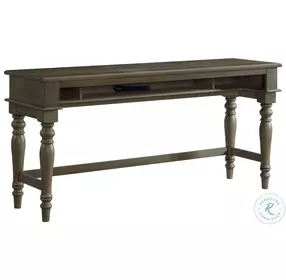 Balboa Park Roasted Oak 76" Bar Table Set